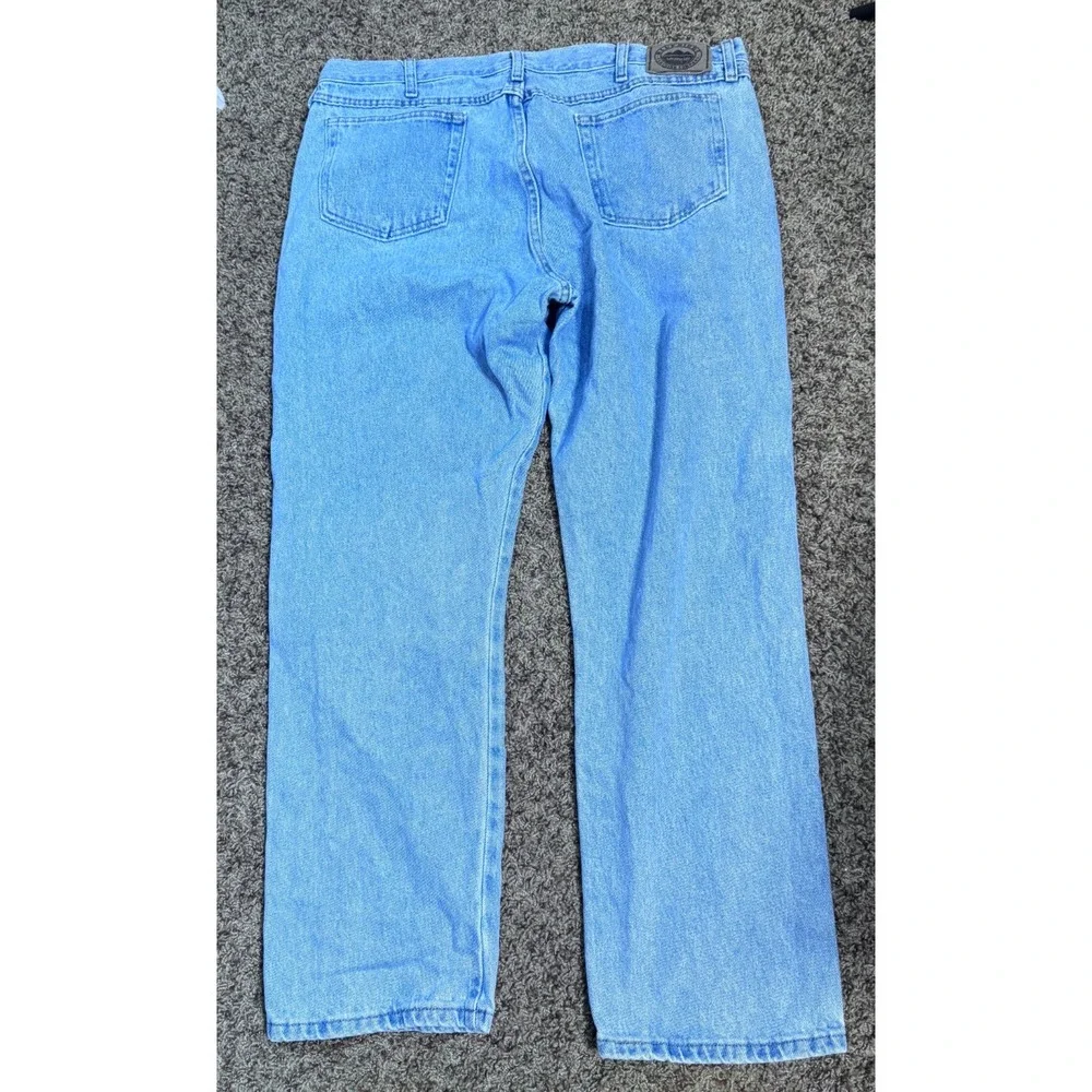 Wrangler Blue Ridge Blue Jeans 40x32 Straight Leg Mens western cowboy ranch